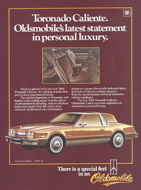 1984 Oldsmobile Auto Advertising